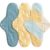 Imse Vimse Sanitary Pads Classic Night, Blue Sprinkle 3-Pack - Blue - ONE SIZE