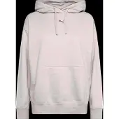 Puma Ess Centered Cat Logo Relaxed Hoodie Fl - Silver - M