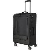 Travelite Crosslite 5.0 4-pyöräinen vetolaukku L 77 cm Laajennettava Musta