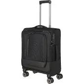 Travelite Crosslite 5.0 4-pyöräinen Käsimatkatavara S 55 cm Kannettavan tietokoneen taskun syvyys Musta