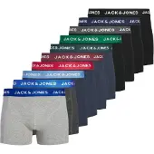 Jack & Jones Bokserishortsit 'JACSOLID' laivastonsininen / meleerattu harmaa / musta / meleerattu musta