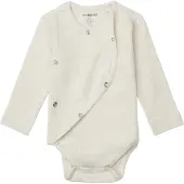Noppies U Romper Rib Nino Ls - Cream - 62