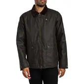 Barbour Short Bedale Wax Jacket - Khaki green - XL