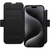 Screenor First 2-in-1, iPhone Air, MagSafe -lompakkokotelo, Musta