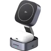 UGREEN Qi2 3-in-1 MagSafe Langaton Laturi USB-C-portilla