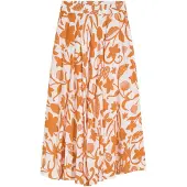 Bonprix Hame tummanoranssi / offwhite