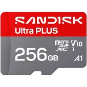 SanDisk Ultra PLUS microSDXC UHS-I -muistikortti, 256 Gt