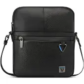 Roncato Trial Crossbody-laukku Nahka 20 cm Musta