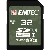 Emtec SD UHS-I V30/V10 OUTDOOR, 32 GB, SDHC, Luokka 10, UHS-I, 100 MB/s, 50 MB/s (ECMSD32GHC10OR)