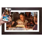 Denver PFF-1543 Frameo digitaalinen valokuvakehys, Tumma puu