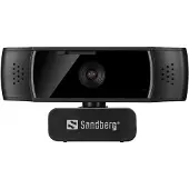 Sandberg USB Webcam Autofocus DualMic verkkokamera