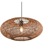 TRIO Hedda riippuvalaisin E27 52cm mattamusta/sisal