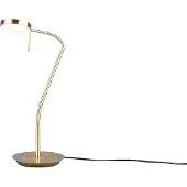 TRIO Monza LED pöytävalaisin mattamessinki
