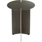 Blomus Side Table S - 47 Cm, Ø 35 Cm - Oru - Burned Metal - Grey - L 35CM