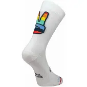 Sporcks Hands Up White Socks, Size XS