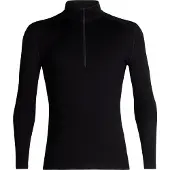 Icebreaker Men's 260 Tech Longsleeve Half Zip Black Aluskerrastopaidat S
