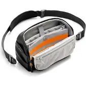 Inateck FB02001, Unisex, Olkalaukku, Magneettisuljenta, Vetoketju, Takatasku, Sivutasku, Aikuinen, Roisketiivis (FB02001_BLACK)