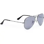 Ray-Ban Aurinkolasit 'Aviator' hopeanharmaa