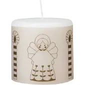 Broste Copenhagen Fairy Tale kynttilä 8 cm Valkoinen-vihreä