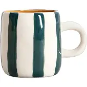 Homla TORRIT Green Stripes muki, 100 ml