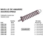 Goldenship Stainless Mooring Spring Hopeinen 5 mm