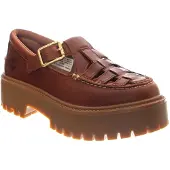 Timberland for woman. TB0A4188EM61 Stone Street brown leather buckle and platform shoes (39 W), 3 to 5 cm, Casual