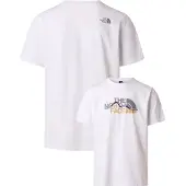 The North Face Paita 'MNT LINE RG SS' valkoinen