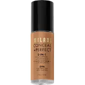 Milani Cosmetic Conceal + Perfect 2-In-1 Fondation + Concealer Nestemäinen meikkivoide 30 ml Nr. 09A - Natural Tan