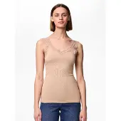 Pieces Barbera Lace Hihaton T-paita
