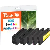 Peach PI300-999, Perusvärintuotto, Musta, Syaani, Magenta, Keltainen, 30 ml, 14 ml, 5 kpl, Monipakkaus