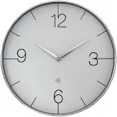 Nextime - Finesse Large nXt Seinäkello 51 cm Kromi/Harmaa