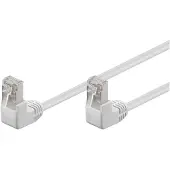 Goobay CAT 5e patchable 2x 90° kulmassa, F/UTP, valkoinen
