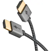 Goobay Plus Slim Slim High Speed HDMI-kaapeli Ethernetillä - 3m