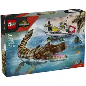 LEGO 76974 Mosasaurus Missionsbåt Byggleksak - 858 delar