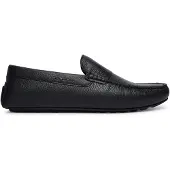BOSS for man. 50568700 Noel black leather loafers (42), Flat, None, Casual, Classic