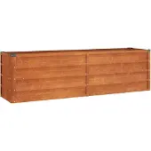 vidaXL Korotettu kukkalaatikko ruoste 160x40x45 cm Corten teräs