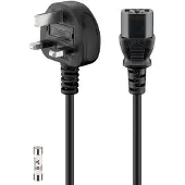 Pro Power cable UK cable for refrigeration equipment, 1.5 m, black - Cable length 1.5 m