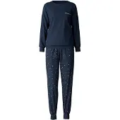 Calida Pyjama marine / valkoinen
