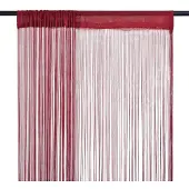 vidaXL Nauhaverhot, 2 kpl, 140 x 250 cm, Burgundi