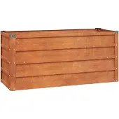 vidaXL Korotettu kukkalaatikko ruoste 100x40x45 cm Corten teräs