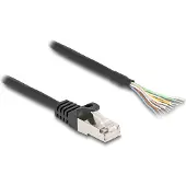 DeLOCK 80204, 0,5 m, S/FTP (S-STP), RJ-50, Musta
