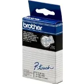 Brother TC 12mm Blue on clear tape