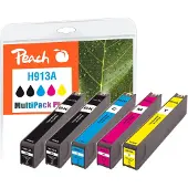 Peach PI300-939, Perusvärintuotto, Musta, Syaani, Magenta, Keltainen, 72 ml, 46 ml, 5 kpl, Monipakkaus