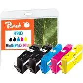 Peach PI300-858, Perusvärintuotto, Musta, Syaani, Magenta, Keltainen, 11 ml, 5,2 ml, 5 kpl, Monipakkaus
