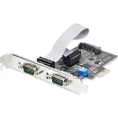 StarTech.com 2-porttinen PCI Express -sarjakortti - 2-porttinen PCIe-RS232/RS422/RS485 (DB9) sovitin/kortti, matalaprofiilinen teline