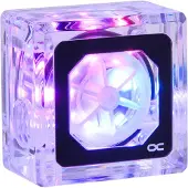 Alphacool Eisfluegel Aurora -virtausilmaisin, "HighFlow", RPM-signaali, läpinäkyvä/musta