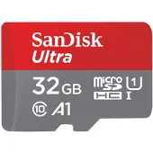 SanDisk – 32GB Ultra microSDHC+SD Adapter 120MB/s (SDSQUA4-032G-GN6TA)