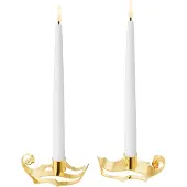 Georg Jensen vuoden 2026 kynttilänjalat Kulta, 2 osaa