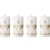 Georg Jensen Classic Christmas 2026 adventtikynttilät 4 kpl, kulta