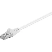 Goobay Patchkabel CAT 5e, F/UTP, vit, 15 m kopparklädd aluminiumtråd (CCA)